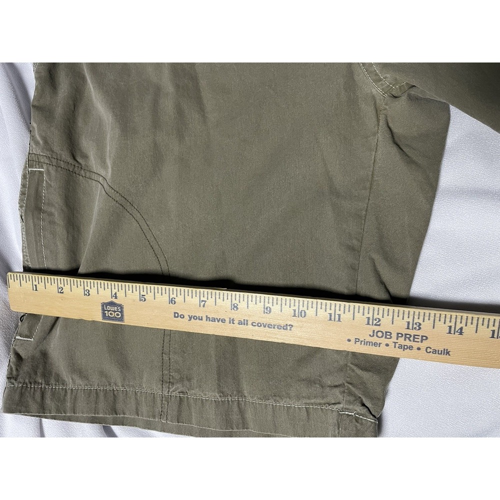 Kuhl Born in the Mountains Khaki Shorts Gray Men's Side Zip Pockets Size 36 EUC - Picture 7 of 12